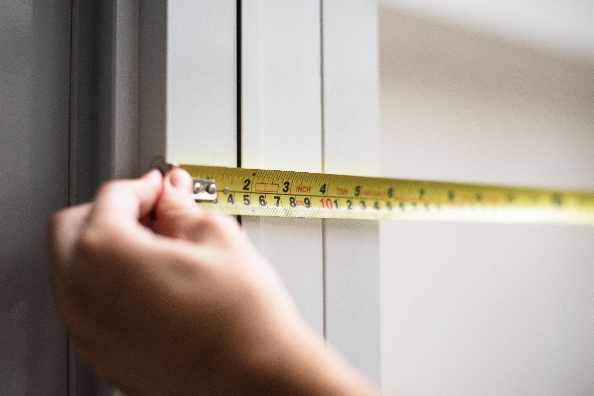 aluminum door measured